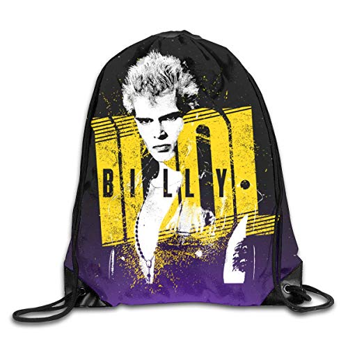 YuYfashions Men Women Brave Billy Scream Idol Gym Drawstring Drawstring Backpacks Shoulder Bags Sport Sack Backpack for Home Travel Exercise Beam Mouth Package A3761 Mochila con Lazo