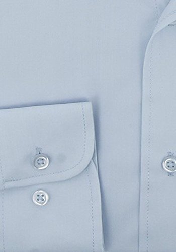 Yves Dorsey – Camisa de algodón de Popeline Majoritaire azul celeste L