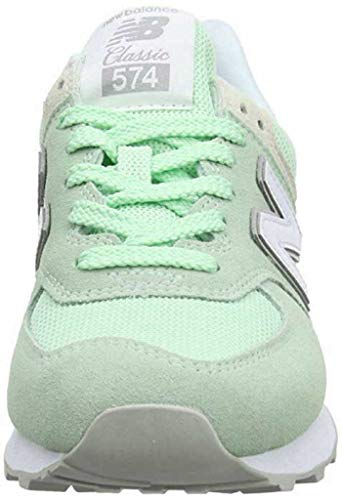 Zapatillas New Balance 574v2 para mujer, zapatos con cordones, Mujer, color 61 Esm Seafoam Green, tamaño 8