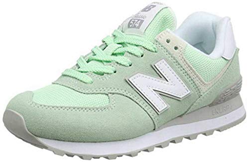 Zapatillas New Balance 574v2 para mujer, zapatos con cordones, Mujer, color 61 Esm Seafoam Green, tamaño 8