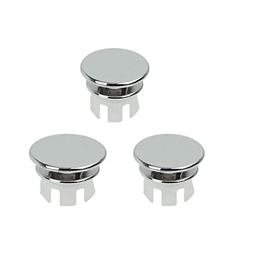 Zeagro 3 unids Baño de la Cocina Recipiente del Lavabo Baño Fregadero Agujero Desbordamiento Redondo Tapa de la Tapa de Drenaje Insertar Estilo de reemplazo 1