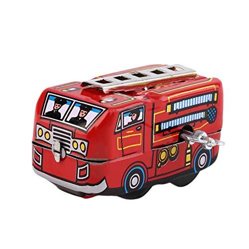 ZengBus Retro Clásico Bombero Camión de Bomberos Mecanismo Mecanismo de Cuerda Juguetes para hojalata Venta Mundial-1 Tamaño