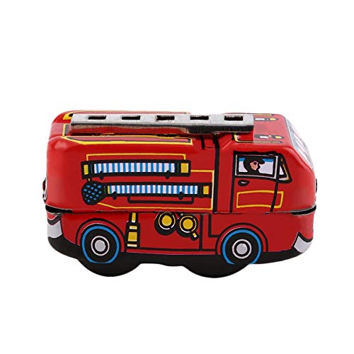 ZengBus Retro Clásico Bombero Camión de Bomberos Mecanismo Mecanismo de Cuerda Juguetes para hojalata Venta Mundial-1 Tamaño