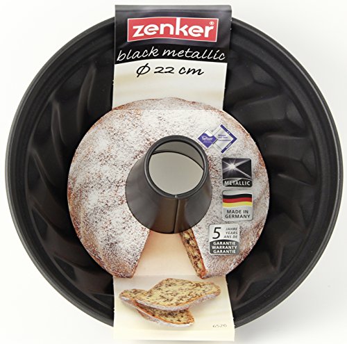 Zenker - Molde para pasteles (chapa de acero de 0,5 mm, revestimiento antiadherente, 22 cm de diámetro)