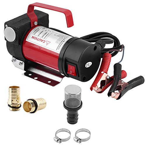 Zerone Bomba Extractora de Aceite, Bomba de Aceite del Coche y Diésel Bomba Portátil, Bomba Gasóleo Aceite 12V 160W