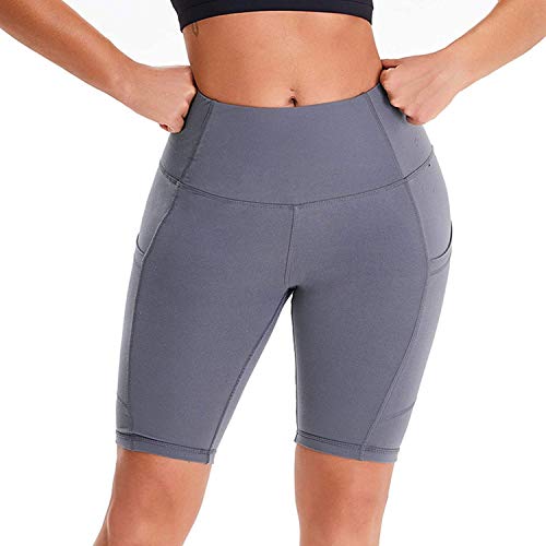 ZHANGYY Mujeres Deportes Leggings Delgados Yoga Fitness Pantalones Cortos Pantalones Deportivos Estiramiento Entrenamiento Gasa Costura Pantalones levantadores de glúteos Traje Pantalones