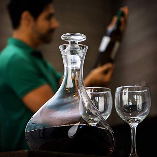 ZHAO Vino Tinto decantadores y jarras Sistema, Regalos de Cristal sin Plomo Vino de la Jarra de Vino garrafa, Accesorios del Vino