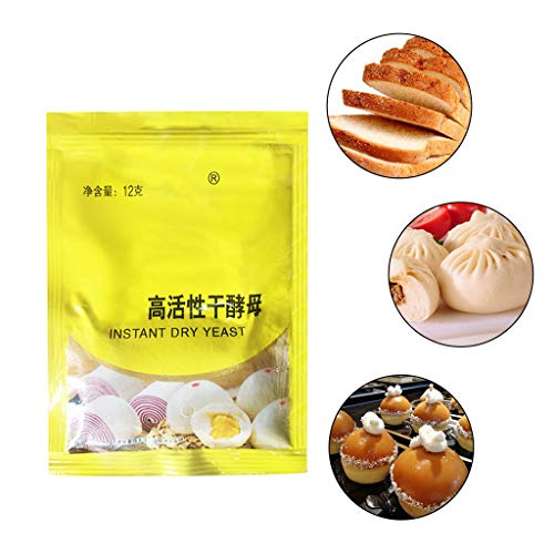 Zhenxinganghu 10 bolsas de pan de 120 g para hornear pan en la cocina, levadura en casa