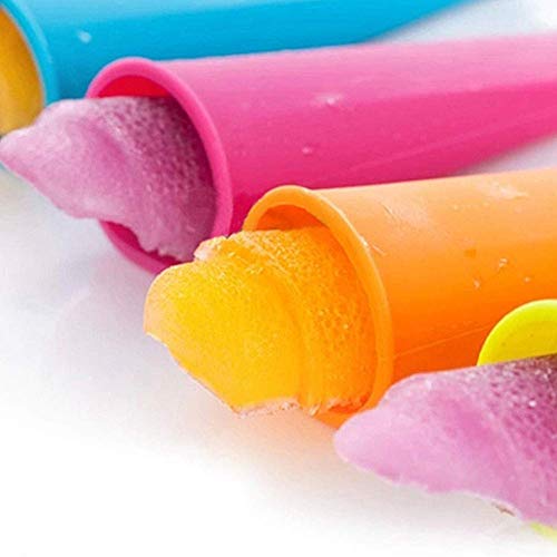 Zhongyanxin Cocina 1 Paquete Silicona Popsicle Molde -ice Pop Molde, Polos Moldes con Tapas, Calidad Alimentaria, sin Bpa - Popsicle Fabricante para Su Niños Al Azar Color