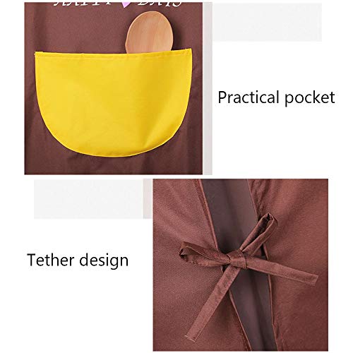 ZHUZHUDEJIA Delantal Impermeable Y Resistente Al Aceite De Manga Larga, Elegante Bata De Cocina De Bolsillo, Ropa De Trabajo De Cocina para Adultos,2