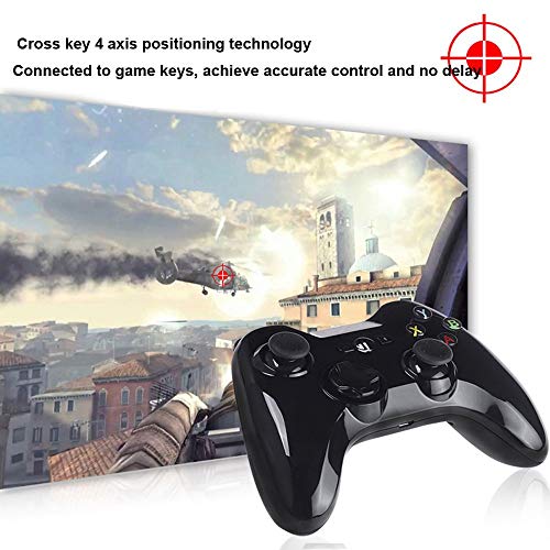 ZIHENGUO MFi Gamepad, Consola de Juegos Portátil Certificada Speedy Wireless Bluetooth Controlador de Juegos Joystick Portátil Vibración Mano para iPhone/iPad/App TV,White