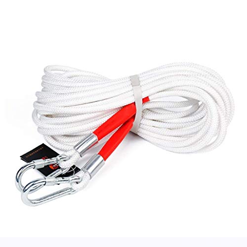 ZSM Inicio de Emergencia Cuerda Cuerda de Escape de Acero Núcleo residencial y Comercial de Gran Altura del Rescate del Fuego Cuerda Diámetro 10 mm / 4 mm Cuerda de Escalada YMIK (Size : 10m(32.8ft))