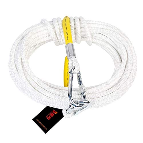 ZSM Inicio de Emergencia Cuerda Cuerda de Escape de Acero Núcleo residencial y Comercial de Gran Altura del Rescate del Fuego Cuerda Diámetro 10 mm / 4 mm Cuerda de Escalada YMIK (Size : 10m(32.8ft))