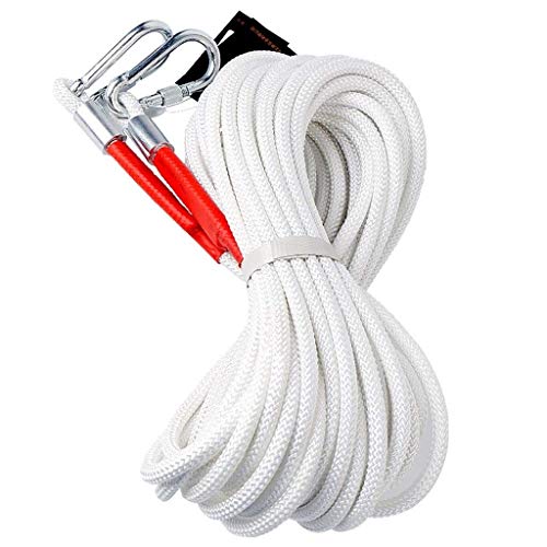 ZSM Inicio de Emergencia Cuerda Cuerda de Escape de Acero Núcleo residencial y Comercial de Gran Altura del Rescate del Fuego Cuerda Diámetro 10 mm / 4 mm Cuerda de Escalada YMIK (Size : 10m(32.8ft))