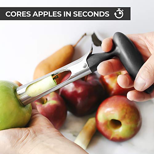 Zulay Kitchen Prima de Apple Corer - fácil de Usar y Durable de Apple Corer removedor de Peras, Bell Peppers, Fuji, honeycrisp, Gala y Pink Lady Manzanas - Acero Inoxidable Mejores Gadgets de Cocina