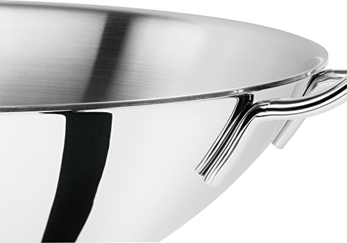 Zwilling Plus - Wok base plana, acero inoxidable, 32 cm