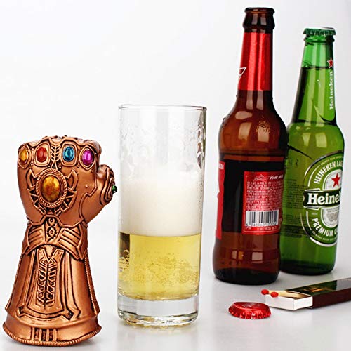 ZYER Guante Abridor de Botellas de Cerveza, Abridor de Botellas Thanos, Thanos Guante Abridor de Tapas de Botellas de Vino de Cerveza, Herramienta de Cocina