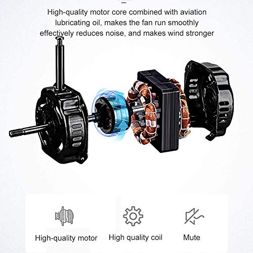 ZYLHC Hogar de la Pared de Negocio montado en Quiet Ventiladores industriales, inclinación Ajustable de refrigeración Pared Fan con 3 Velocidad / 90 ° Oscilación/for el hogar Industrial, Comercial,