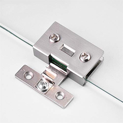 1 Piezas De Kit De Gabinete del Vino Vitrina Bisagra De Muebles Accesorios De Hardware De La Torta del Gabinete De Cristal Bisagra Ocultado (Color : Large Square)