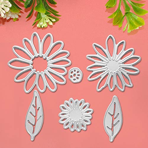 10 Piezas Plantilla de Troquelado Conjunto de Flores Troqueles de Corte Metal Flor Estampado Troquelado Plata para Cutting Dies DIY Álbum Recortes,Plantillas Tarjetas Papel Embalaje de Recortes Deco