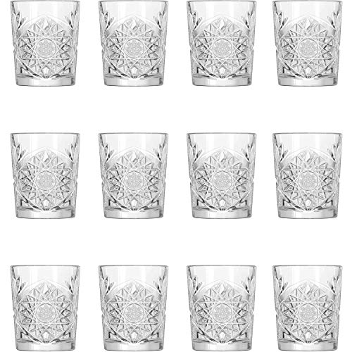 12 x Vasos de Whisky, Tumbler, Vidrio, 35 cl, 9 cm de diámetro, Altura: 120 mm