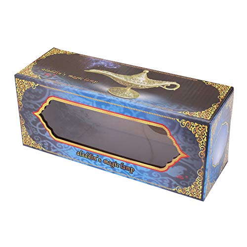 1PC Dorado Lámpara de Aceite Mágica de Aladdin de Aleación de Zinc Forma de Tetera con Tallado Retro Decoración del Hogar