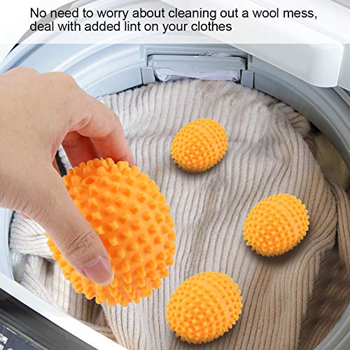 4pcs Bolas de Secado Bolas De Secado De Ropa Reduce La Ropa Arrugas y Ahorra Tiempo De Secado Ropa Menos Estática Cling Cleaning Supplies para El Hogar