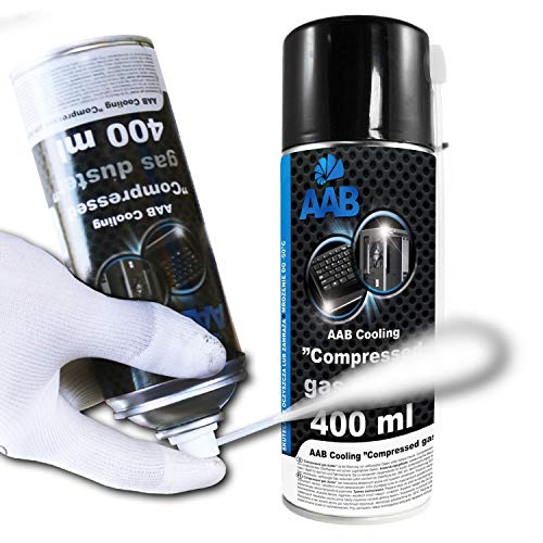 AAB Cooling Compressed Gas Duster 400ml - Spray de Hielo para Congelación de Tuberías, Spray para Congelar, Hielo Spray, Spray de Congelación, Spray de Enfriamiento