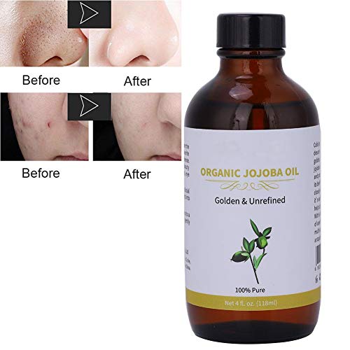 Aceite de jojoba orgánico, 30 ml 100% de agua humectante pura, reposición de poros, limpieza, cuidado de la piel, cuidado facial, aceite de esencia