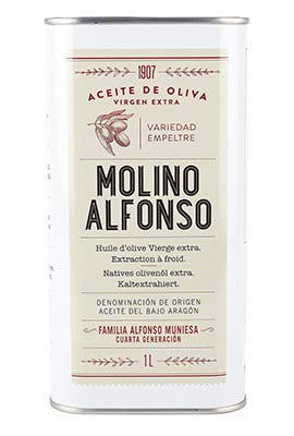 Aceite Virgen Extra Empeltre (lata 1 litro)- Molino Alfonso