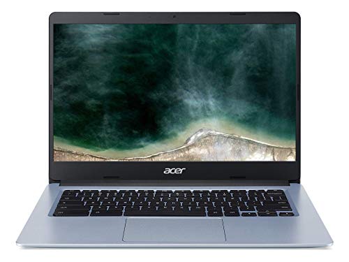 Acer Chromebook 314 - Ordenador Portátil 14" FullHD (Intel Celeron N4020, 4GB RAM, 64GB eMMc, Intel UHD Graphics, Chrome OS), Color Plata - Teclado Qwerty Español