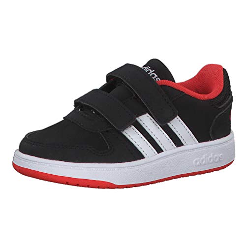 Adidas Hoops 2.0 CMF I, Zapatillas Unisex bebé, Negro (Core Black/Footwear White/Hi/Res Red 0), 25 EU