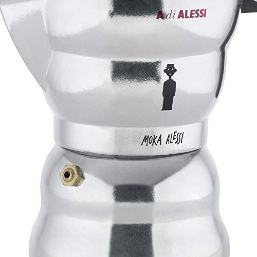 Alessi Moka AAM33 - Cafetera italiana, 3 tazas