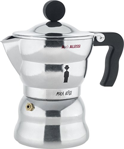 Alessi Moka AAM33 - Cafetera italiana, 3 tazas