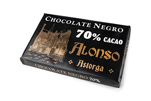 ALONSO - Chocolate NEGRO 70 % - Tableta XXL 900 grs