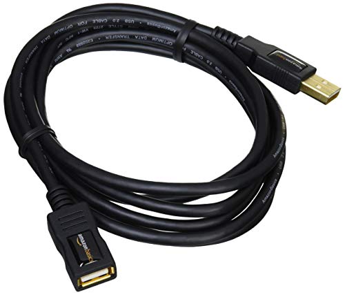 AmazonBasics - Cable alargador USB 2.0 tipo A macho a tipo A hembra (2 m)