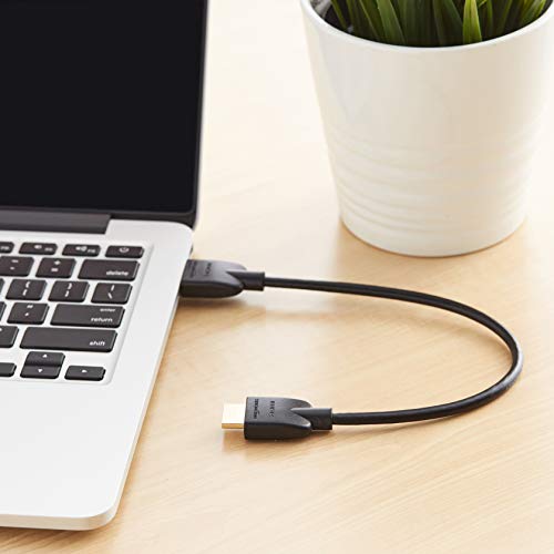 AmazonBasics - Cable HDMI flexible, de 0,3 m