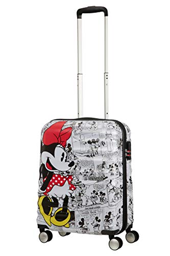 American Tourister Disney Wavebreaker - Maleta Infantil, Spinner S (55 cm - 36 L ), Multicolor (Minnie Comics White)