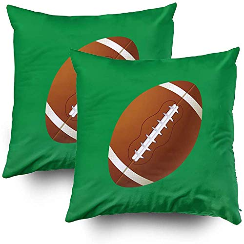 Annays Throw Pillow Covers Superbowl Football American Ball Bowl Cartoon Fantasy Game Icon Illustrat Book Store Inicio Personalizado Funda De Cojín Hostel Holiday Hospital Sofá Acogedor 4