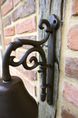 Antikas - campana puerta de casa - campana estilo antiguo jardín - timbres de pared de hierro