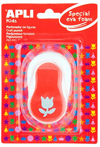 APLI Kids 13299-Perforadora papel y goma EVA tulipán 25,4 mm