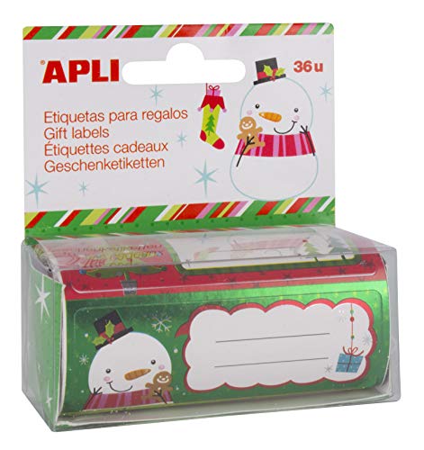 Apli Navidad - Rollo de etiquetas para regalo