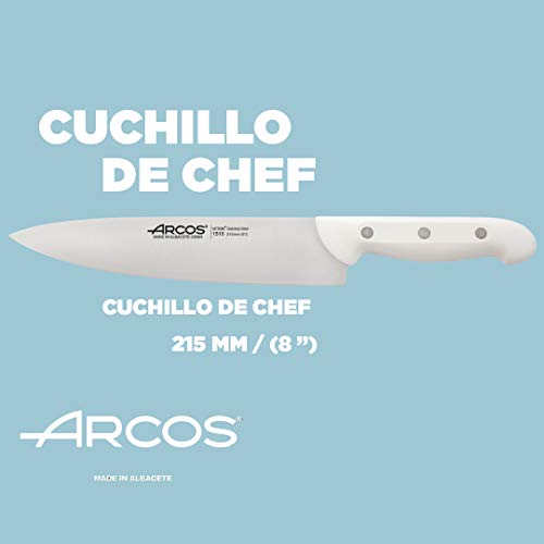 Arcos-Juego de Cuchillos, Acero INOX Nitrum, 99% Menos plasticos, Set Cuchillos y Tijera