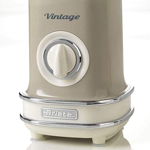 Ariete 568/03 - Batidora de Vaso Vintage, 500 W, 1 Litro, Beige