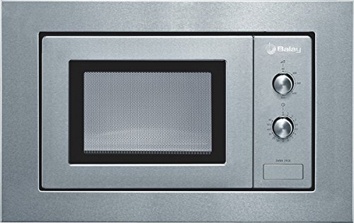 Balay 3WMX1918 - Microondas Acero INOX, 800 W, 17 litros, Plata