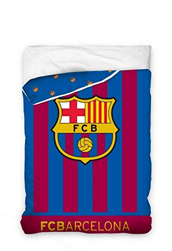 Barcelona FC - Edredón Escudo Barcelona FC Cama 90 cm. (180 x 260 cm.)