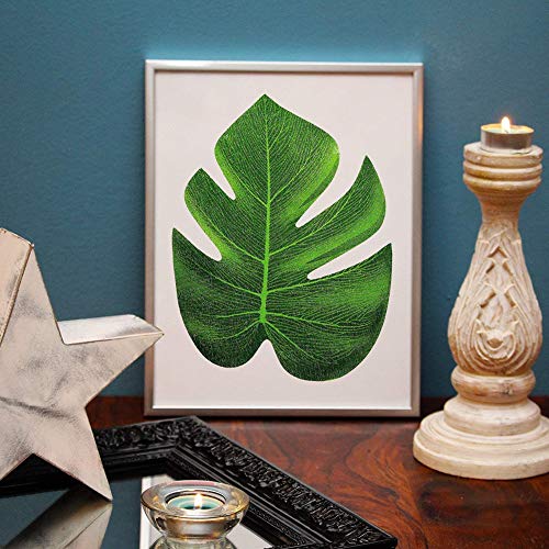 BETOY 36 pcs Hoja de Palma Tropical, Hoja Verde Artificial Monstera para Hawaiian Luau Fiesta de Aloha Jungle Theme BBQ cumpleaños Weedding Party Decoraciones de Mesa 3 tamaños