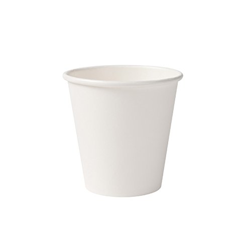 BIOZOYG Vaso Hecho de cartón orgánico I vajillas Desechables Vaso de Beber Taza Hecho de Papel Taza compostable y Vaso Biodegradable Iblanca, no Impresa 50 Unidades 150 ml 6 oz