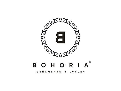 BOHORIA® Premium Design Posavasos (Set de 6) - Posavasos decorativos para vidrio, copas, floreros, velas en su mesa de comedor en madera, vidrio o piedra (Ronda | 9cm) (Edición) (Woodstock)