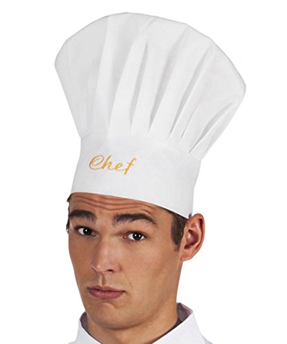 Boland 90647 Toque Gorro Sombrero Chef 59 cm, Blanco , color/modelo surtido